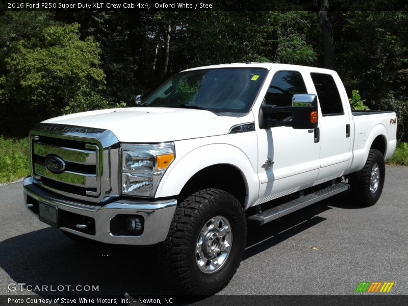 Oxford White / Steel 2016 Ford F250 Super Duty XLT Crew Cab 4x4