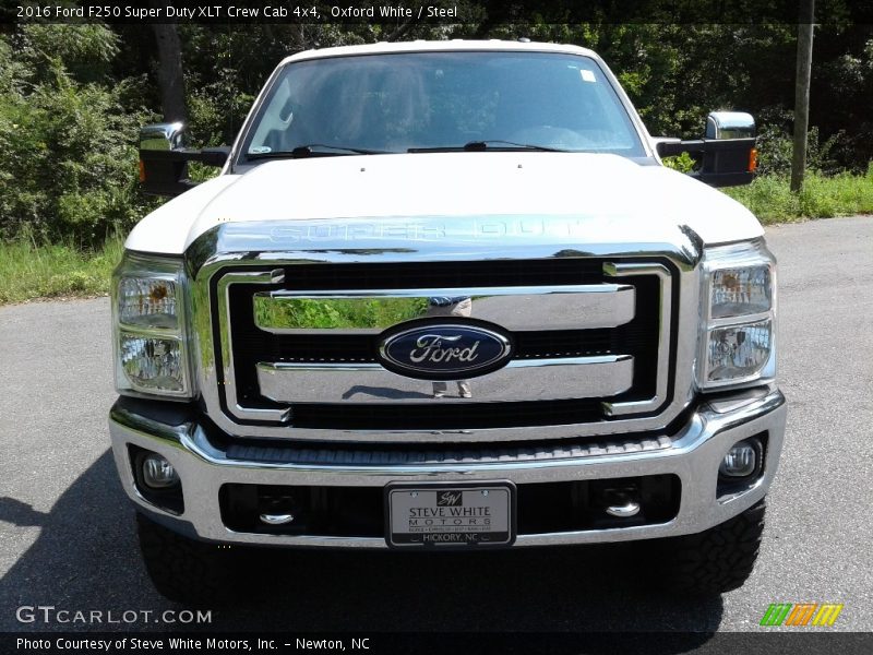 Oxford White / Steel 2016 Ford F250 Super Duty XLT Crew Cab 4x4