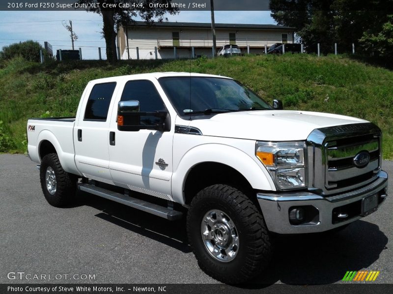 Oxford White / Steel 2016 Ford F250 Super Duty XLT Crew Cab 4x4