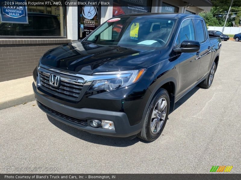 Crystal Black Pearl / Black 2019 Honda Ridgeline RTL AWD