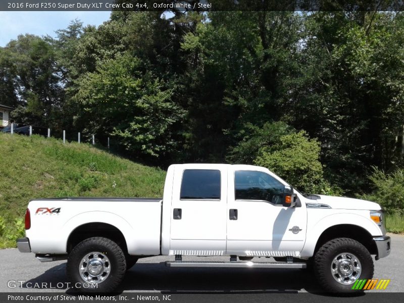 Oxford White / Steel 2016 Ford F250 Super Duty XLT Crew Cab 4x4