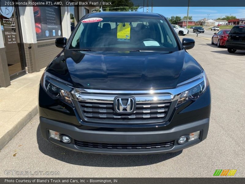 Crystal Black Pearl / Black 2019 Honda Ridgeline RTL AWD