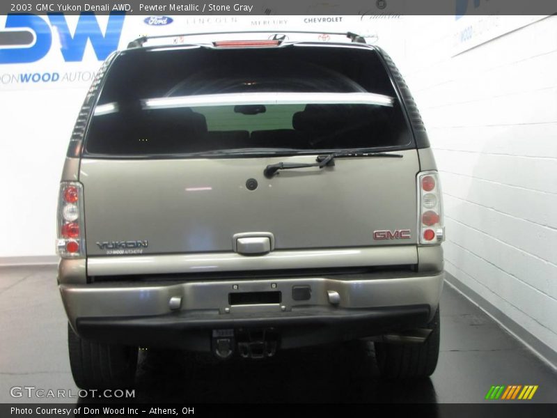 Pewter Metallic / Stone Gray 2003 GMC Yukon Denali AWD