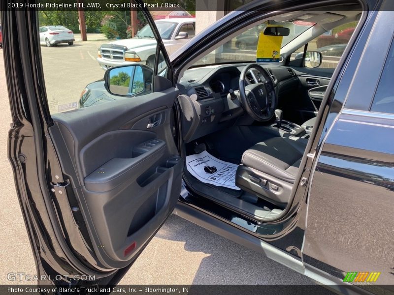 Crystal Black Pearl / Black 2019 Honda Ridgeline RTL AWD