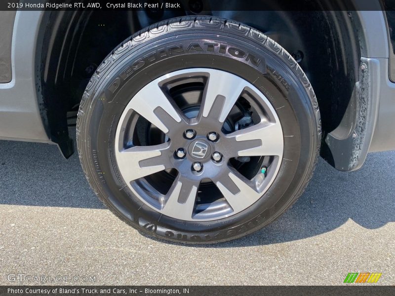 Crystal Black Pearl / Black 2019 Honda Ridgeline RTL AWD