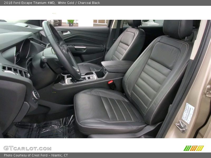 White Gold / Charcoal Black 2018 Ford Escape Titanium 4WD