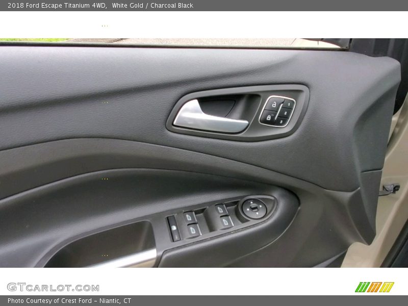 White Gold / Charcoal Black 2018 Ford Escape Titanium 4WD