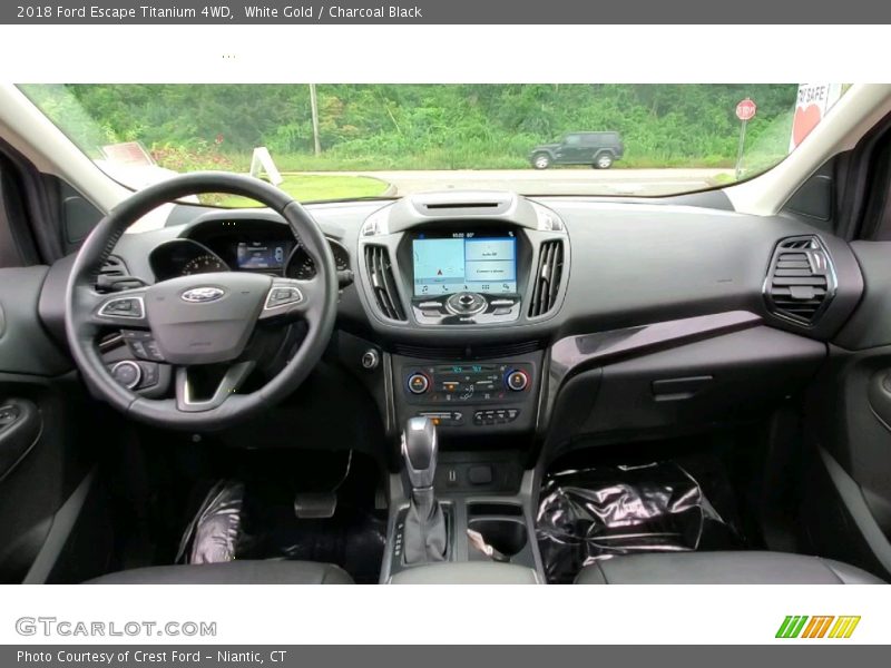 White Gold / Charcoal Black 2018 Ford Escape Titanium 4WD