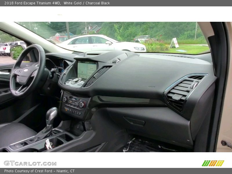 White Gold / Charcoal Black 2018 Ford Escape Titanium 4WD