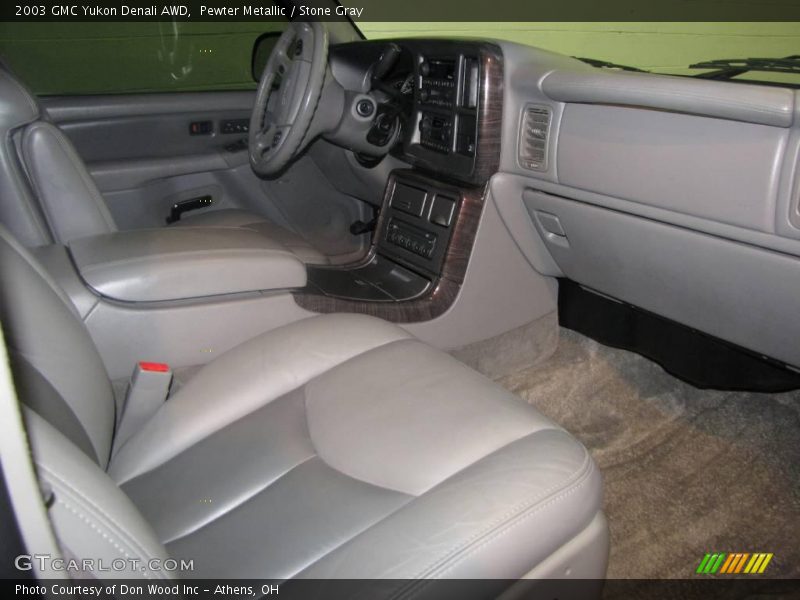 Pewter Metallic / Stone Gray 2003 GMC Yukon Denali AWD