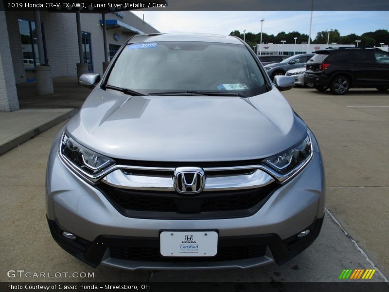 Lunar Silver Metallic / Gray 2019 Honda CR-V EX AWD