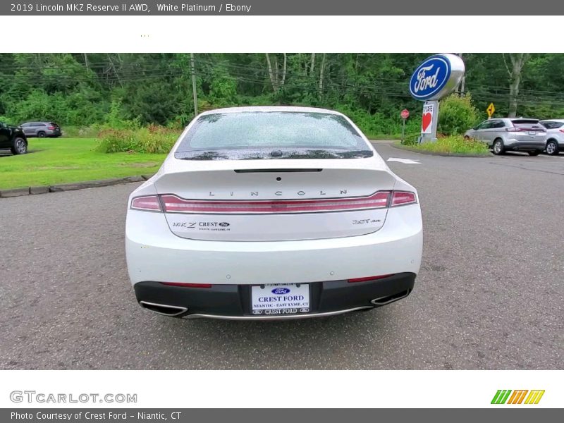 White Platinum / Ebony 2019 Lincoln MKZ Reserve II AWD