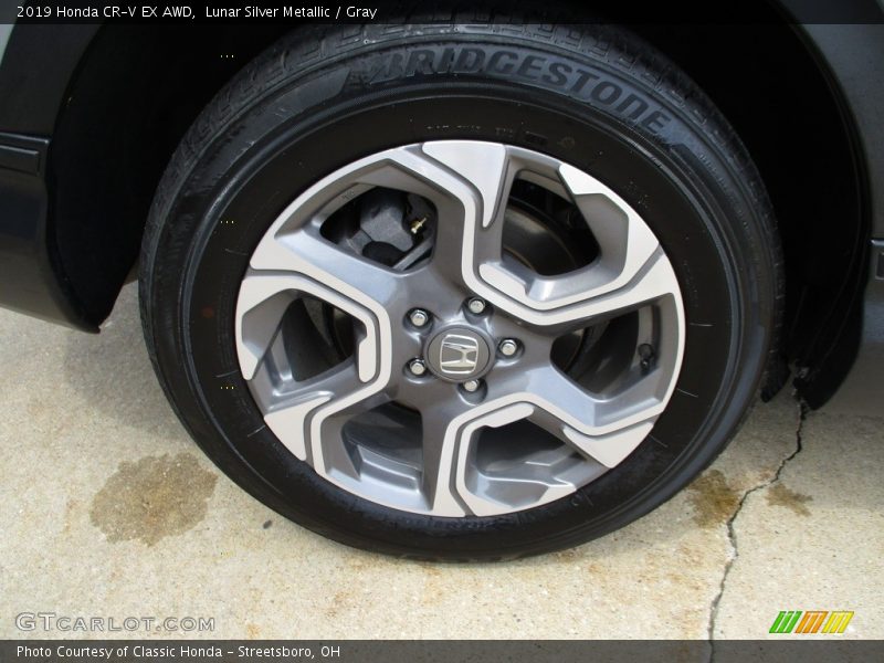 Lunar Silver Metallic / Gray 2019 Honda CR-V EX AWD