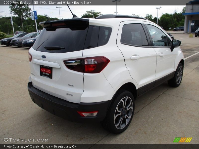 Diamond White / Ebony Black 2020 Ford EcoSport SES 4WD