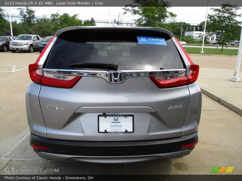 Lunar Silver Metallic / Gray 2019 Honda CR-V EX AWD