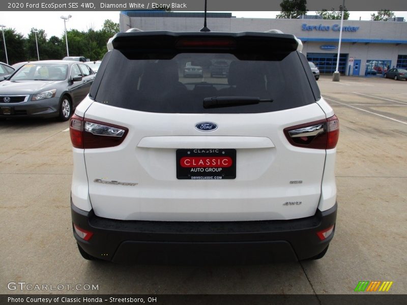 Diamond White / Ebony Black 2020 Ford EcoSport SES 4WD