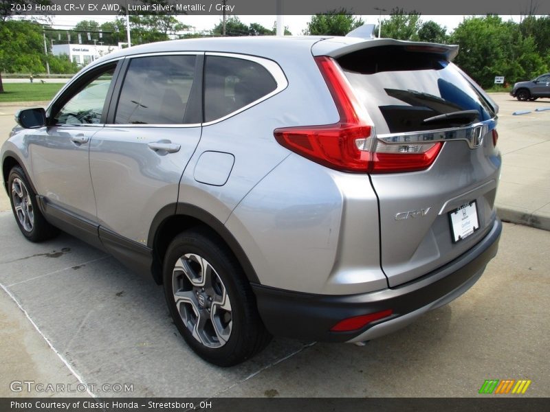 Lunar Silver Metallic / Gray 2019 Honda CR-V EX AWD