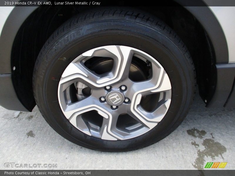 Lunar Silver Metallic / Gray 2019 Honda CR-V EX AWD