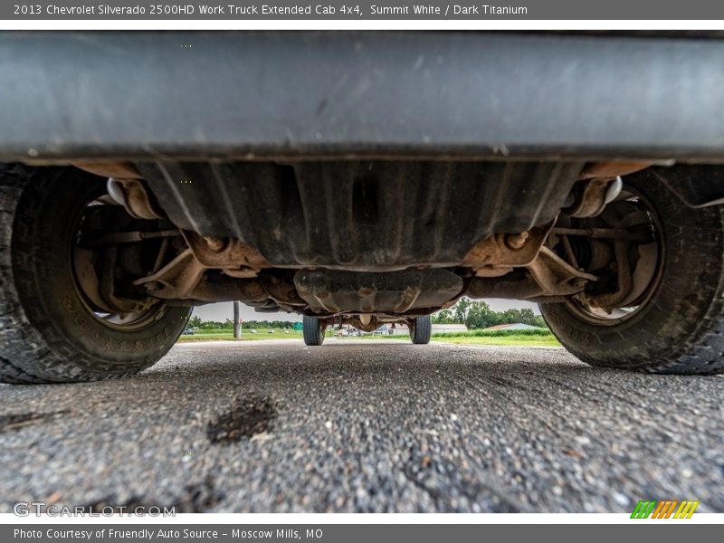 Undercarriage of 2013 Silverado 2500HD Work Truck Extended Cab 4x4