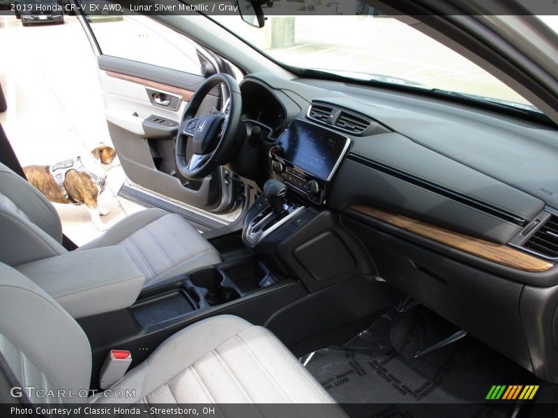 Lunar Silver Metallic / Gray 2019 Honda CR-V EX AWD