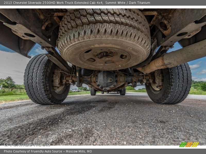 Undercarriage of 2013 Silverado 2500HD Work Truck Extended Cab 4x4