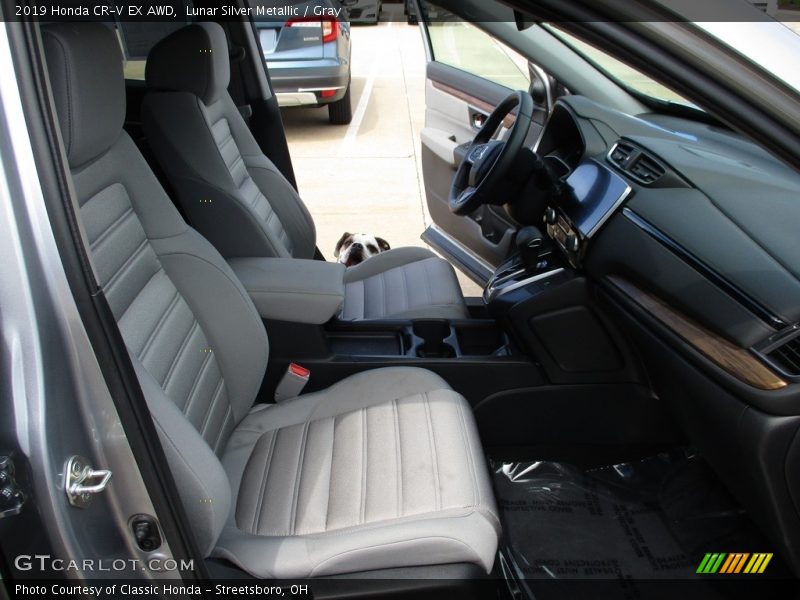 Lunar Silver Metallic / Gray 2019 Honda CR-V EX AWD