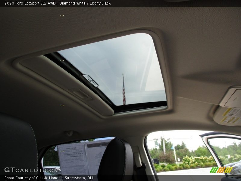 Diamond White / Ebony Black 2020 Ford EcoSport SES 4WD
