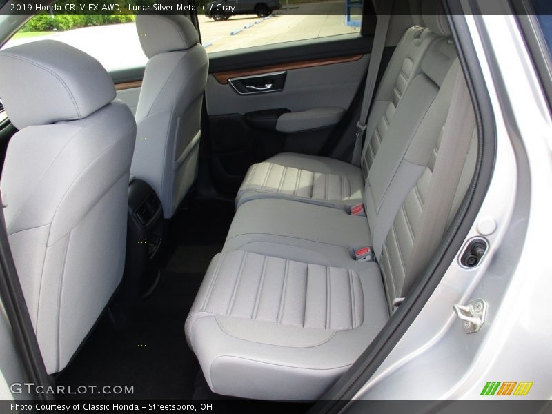 Lunar Silver Metallic / Gray 2019 Honda CR-V EX AWD
