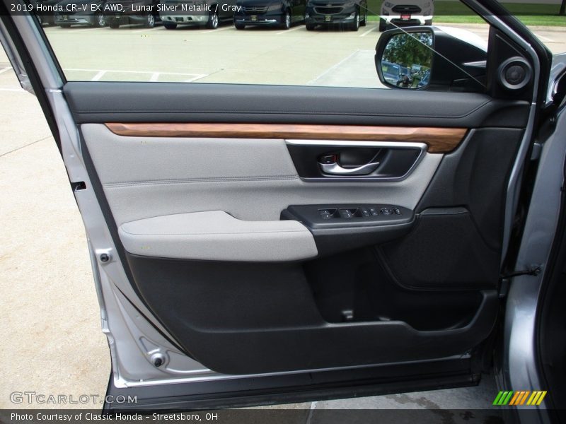 Lunar Silver Metallic / Gray 2019 Honda CR-V EX AWD