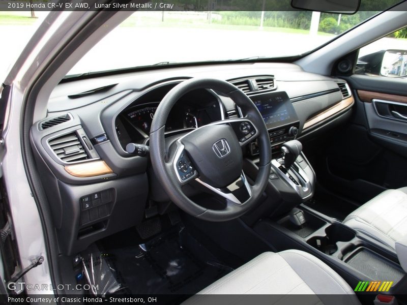 Lunar Silver Metallic / Gray 2019 Honda CR-V EX AWD