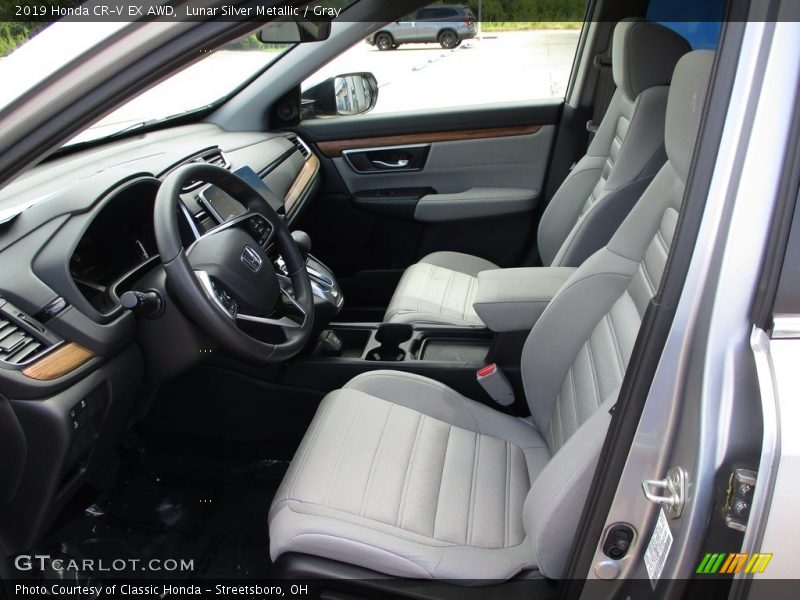 Lunar Silver Metallic / Gray 2019 Honda CR-V EX AWD