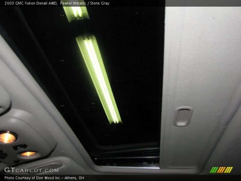 Pewter Metallic / Stone Gray 2003 GMC Yukon Denali AWD
