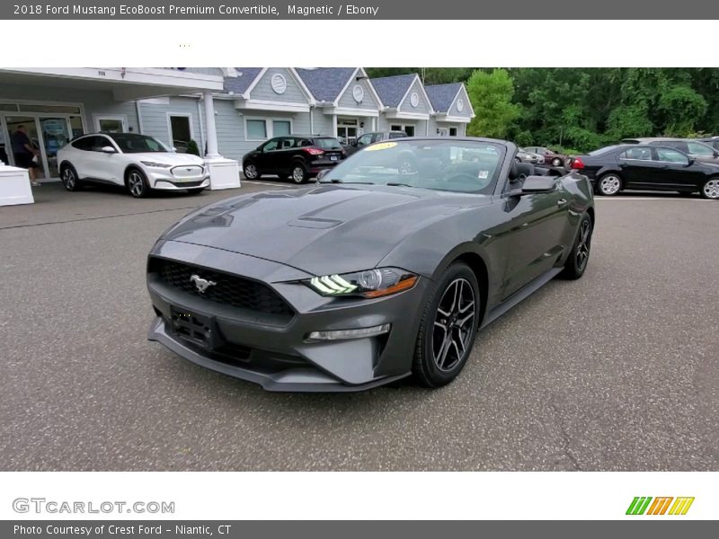 Magnetic / Ebony 2018 Ford Mustang EcoBoost Premium Convertible