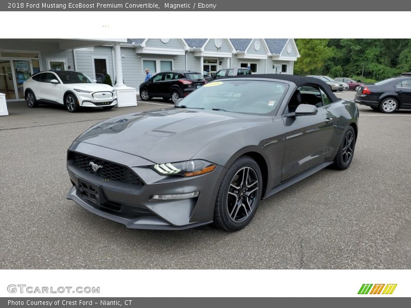 Magnetic / Ebony 2018 Ford Mustang EcoBoost Premium Convertible