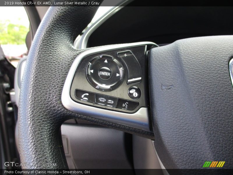 Lunar Silver Metallic / Gray 2019 Honda CR-V EX AWD