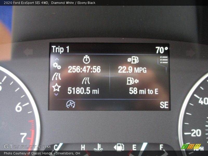 Diamond White / Ebony Black 2020 Ford EcoSport SES 4WD