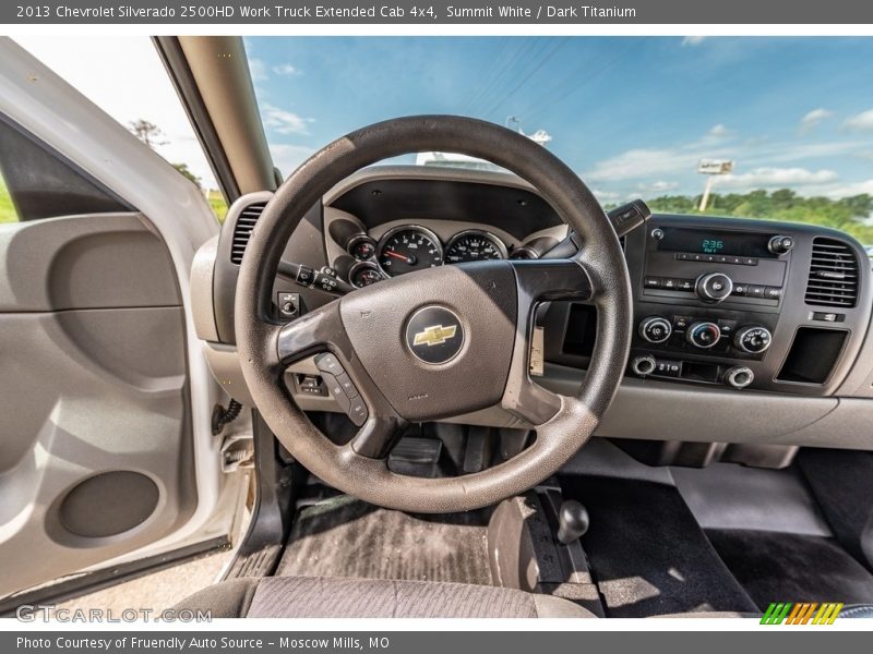 Summit White / Dark Titanium 2013 Chevrolet Silverado 2500HD Work Truck Extended Cab 4x4