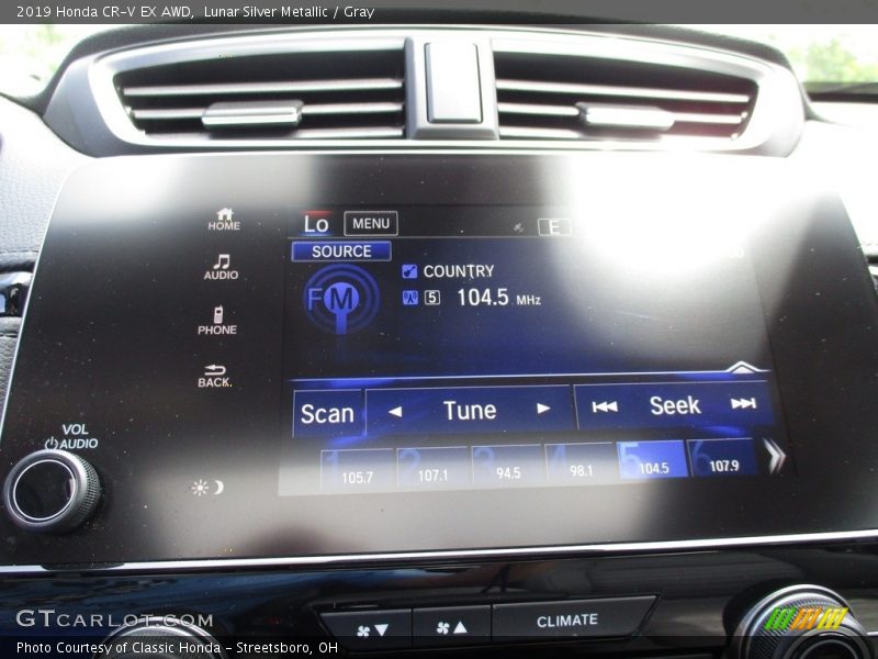 Lunar Silver Metallic / Gray 2019 Honda CR-V EX AWD