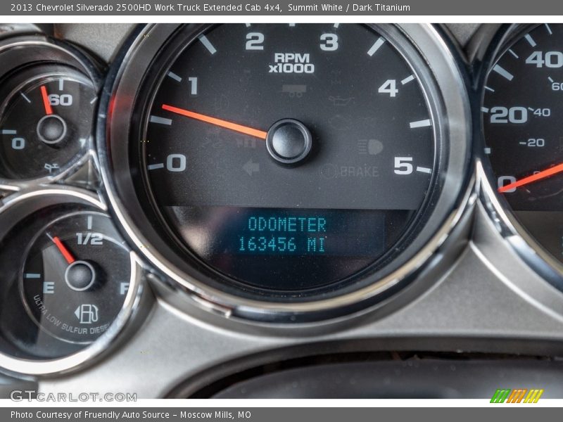 Summit White / Dark Titanium 2013 Chevrolet Silverado 2500HD Work Truck Extended Cab 4x4