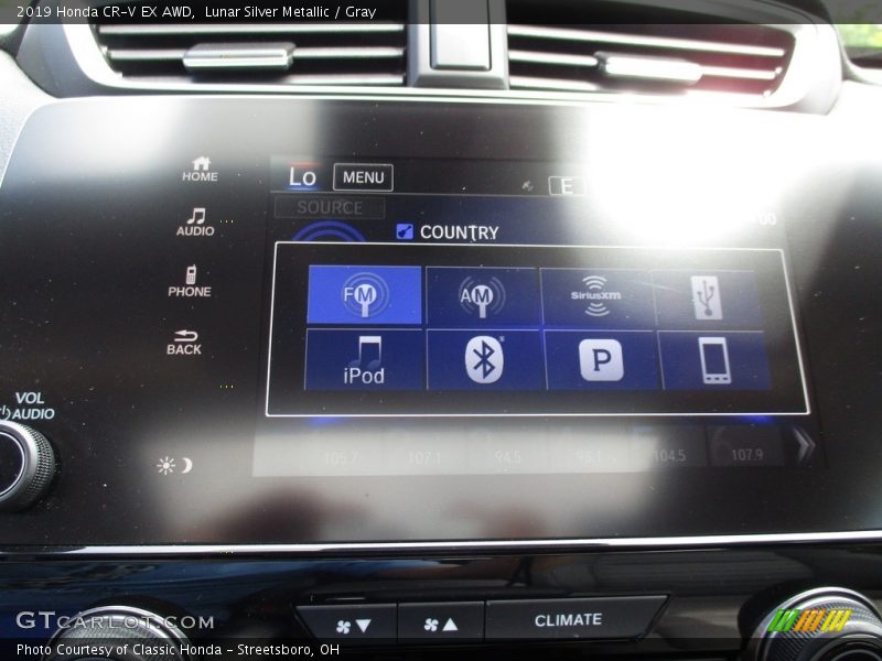 Lunar Silver Metallic / Gray 2019 Honda CR-V EX AWD