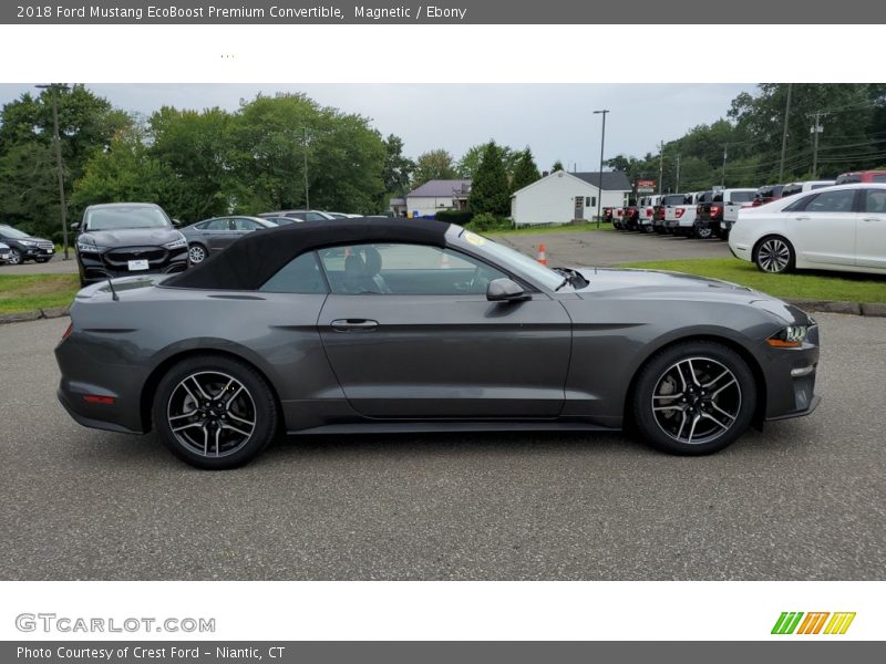 Magnetic / Ebony 2018 Ford Mustang EcoBoost Premium Convertible