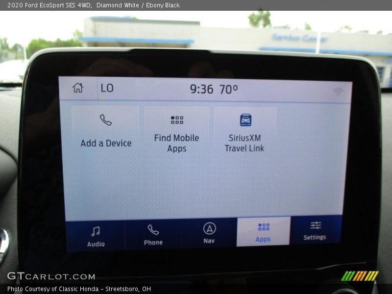 Diamond White / Ebony Black 2020 Ford EcoSport SES 4WD