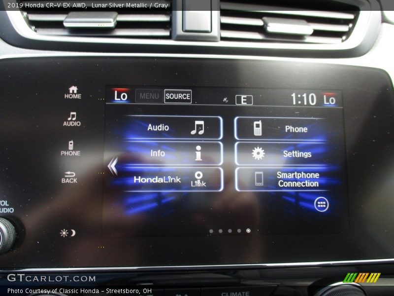 Lunar Silver Metallic / Gray 2019 Honda CR-V EX AWD