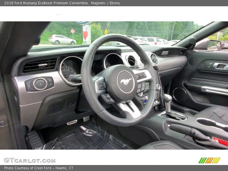 Magnetic / Ebony 2018 Ford Mustang EcoBoost Premium Convertible