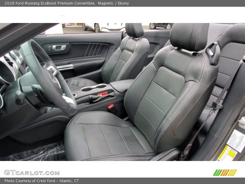 Magnetic / Ebony 2018 Ford Mustang EcoBoost Premium Convertible