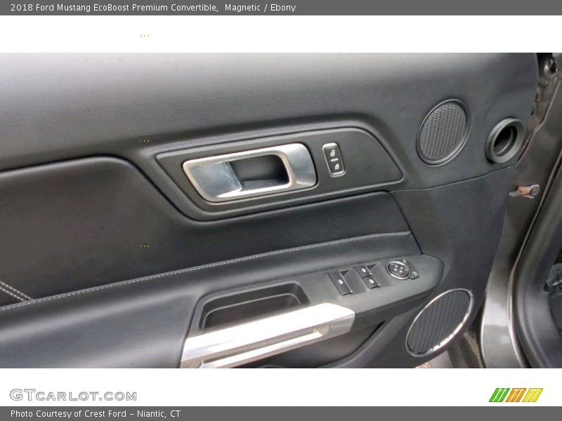 Magnetic / Ebony 2018 Ford Mustang EcoBoost Premium Convertible