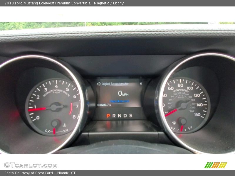 Magnetic / Ebony 2018 Ford Mustang EcoBoost Premium Convertible