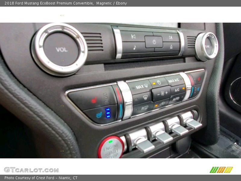 Magnetic / Ebony 2018 Ford Mustang EcoBoost Premium Convertible