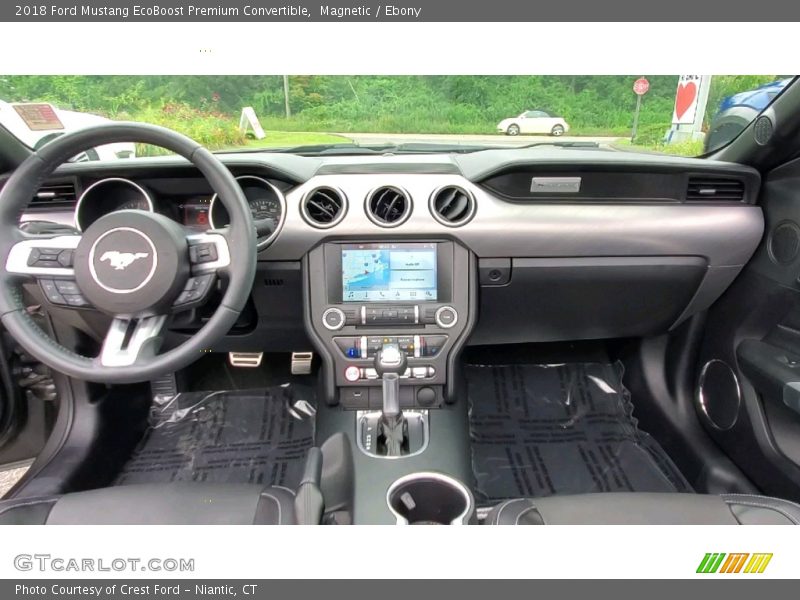 Magnetic / Ebony 2018 Ford Mustang EcoBoost Premium Convertible