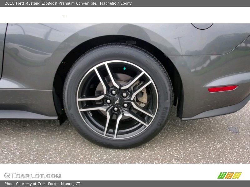 Magnetic / Ebony 2018 Ford Mustang EcoBoost Premium Convertible